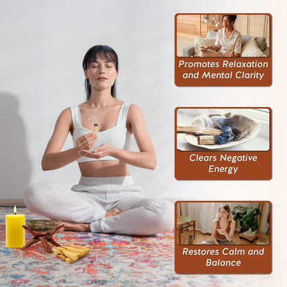 Palo Santo Sticks - Incense Sticks for Spiritual Cleansing, Stress Relief, Meditation Accessories, Home Fragrance - Sustainably Wild Harvested - Pack of 12 -